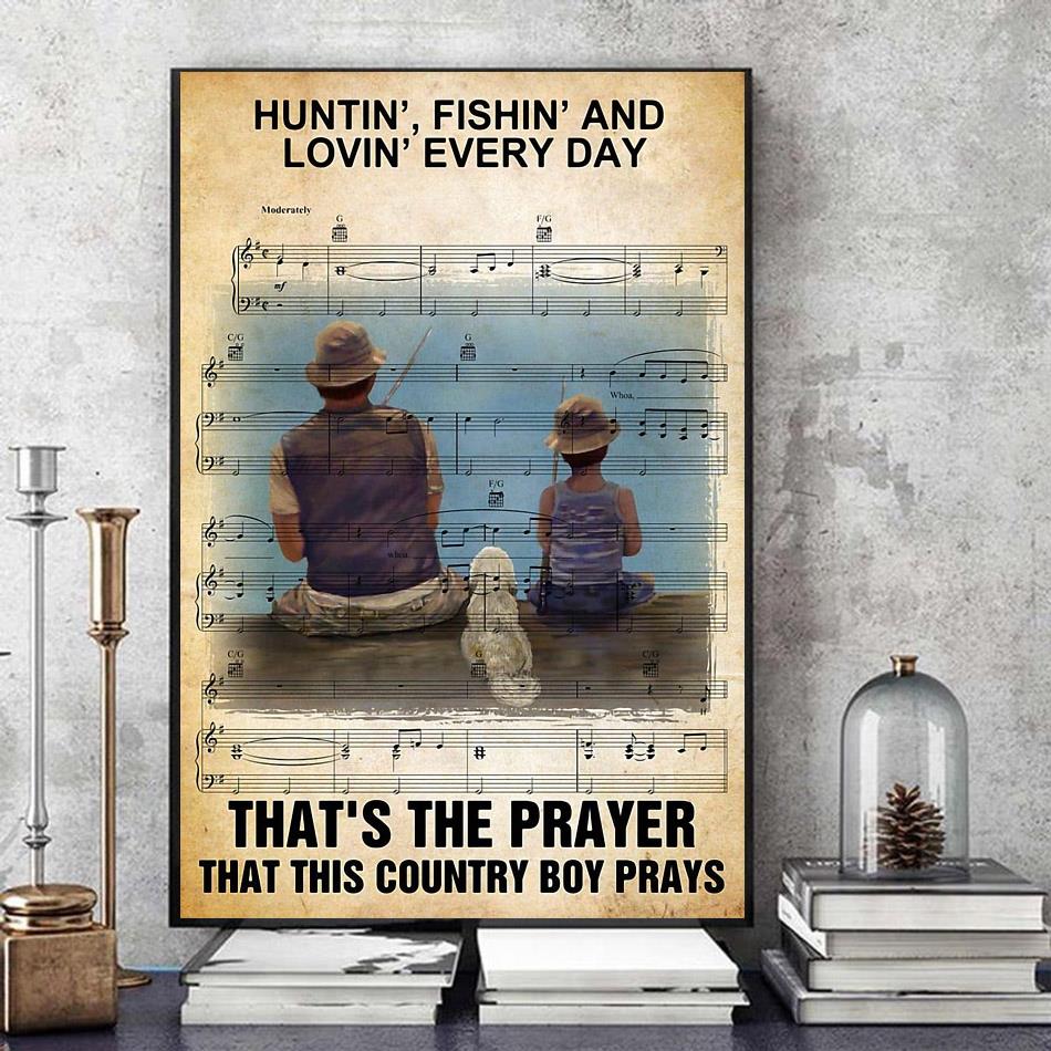 Hunting fishing loving everyday that's the prayer canvas - Emilyshirt  American Trending shirts