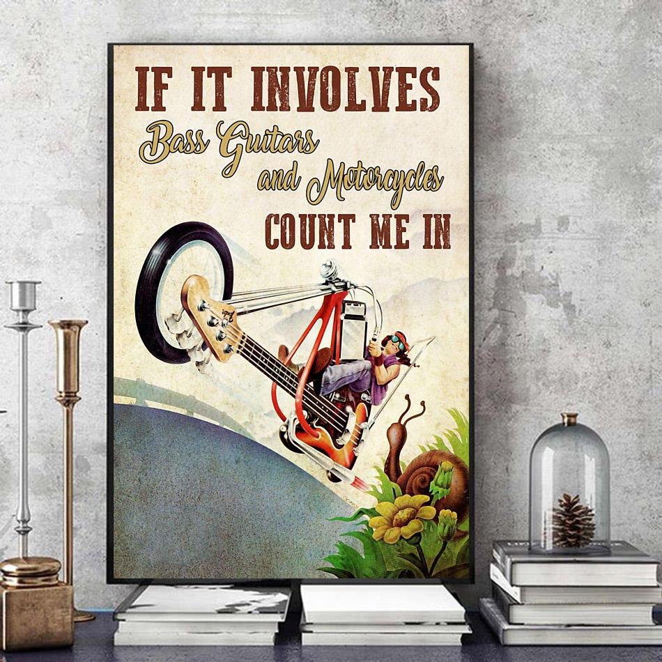 If it involves bass guitar and motorcycles count me in poster art