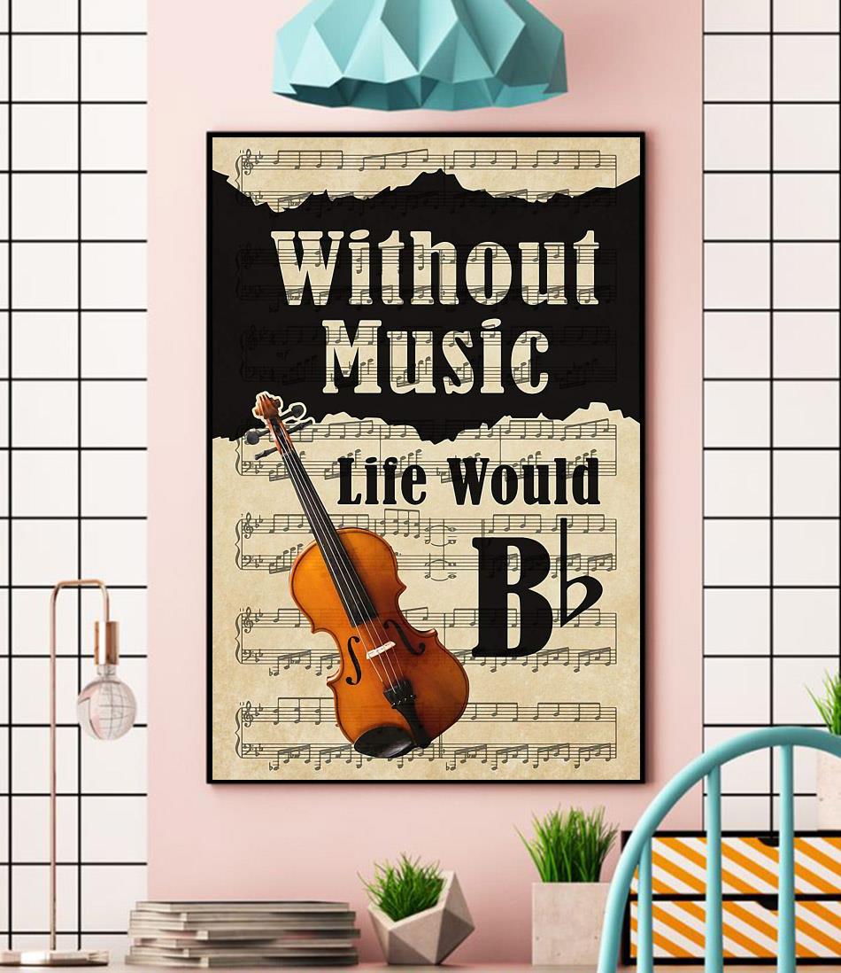 Violin without music life would be lyrics wall art wall