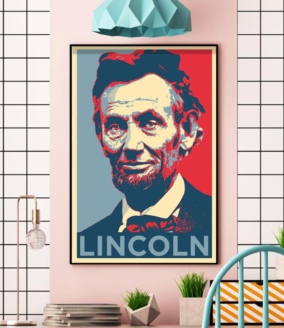Abraham Lincoln original art poster canvas wall