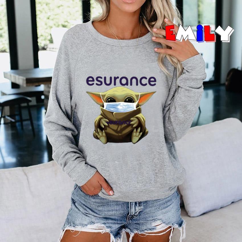 Baby Yoda Esurance quarantine 2020 Sweatshirt