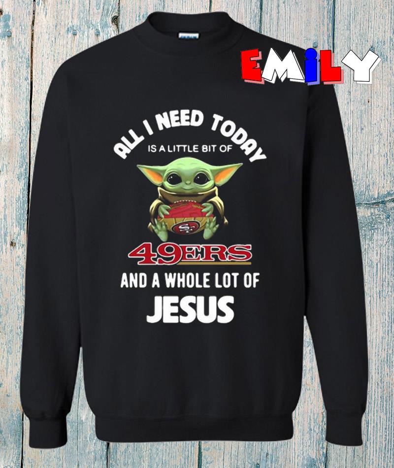 San Francisco 49ers Baby Yoda shirt topaz enhance - Limotees