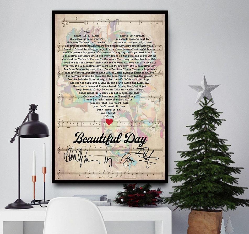 Beautiful Crazy Lyrics poster canvas, wall poster