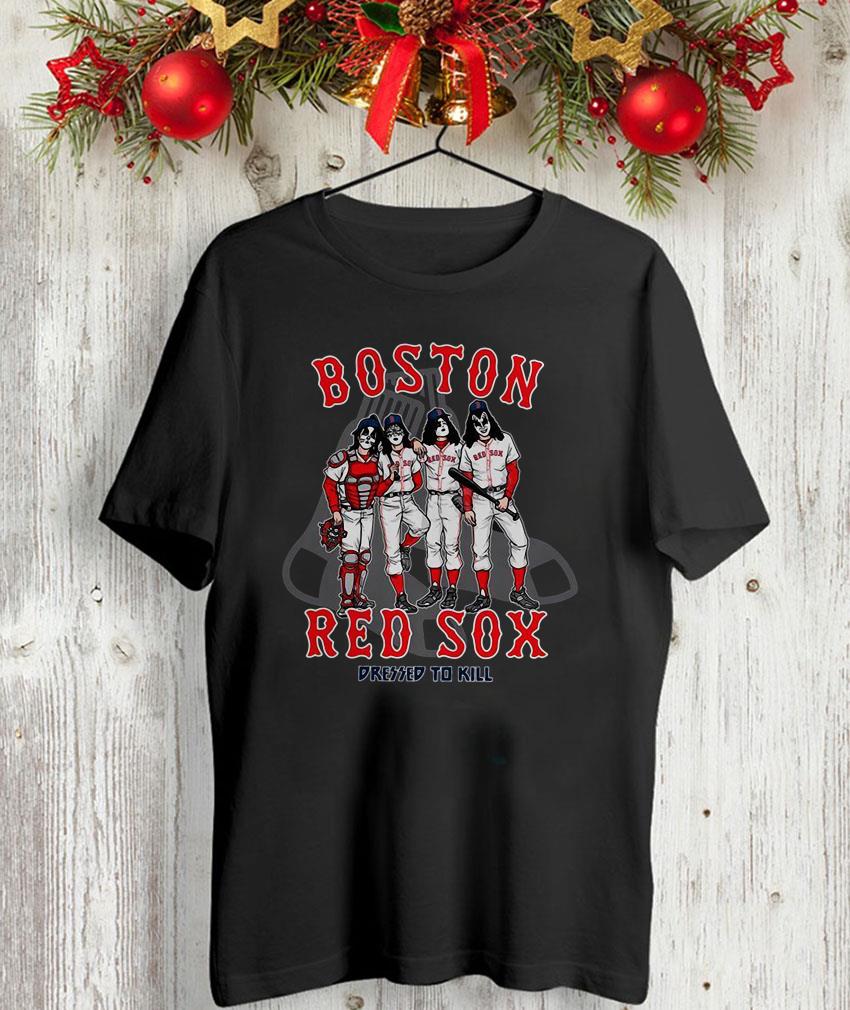 KISS - Boston Red Sox Dressed To Kill Unisex Long Sleeve - TeeHex