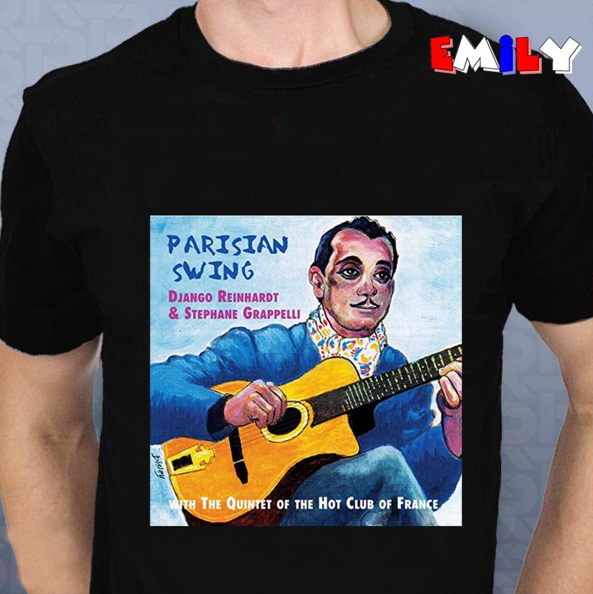 Django Reinhardt and Stephane grappelli parisian swing unisex t-shirt