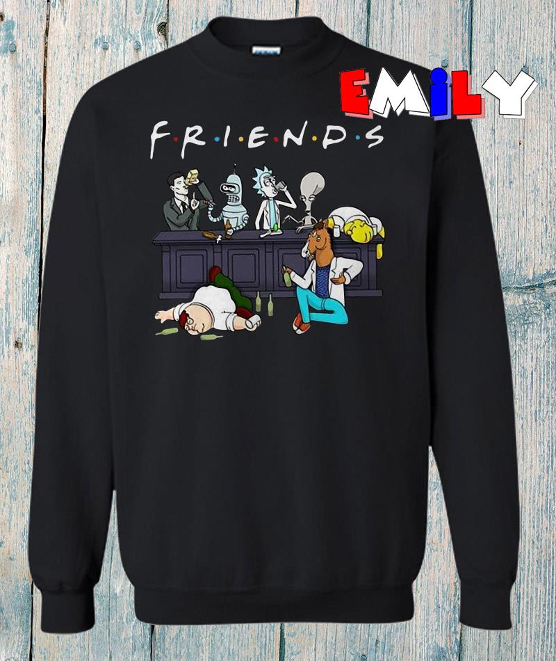 Rick n Bart Simpson 'Best Buds' Crewneck sweatshirt - Unisex