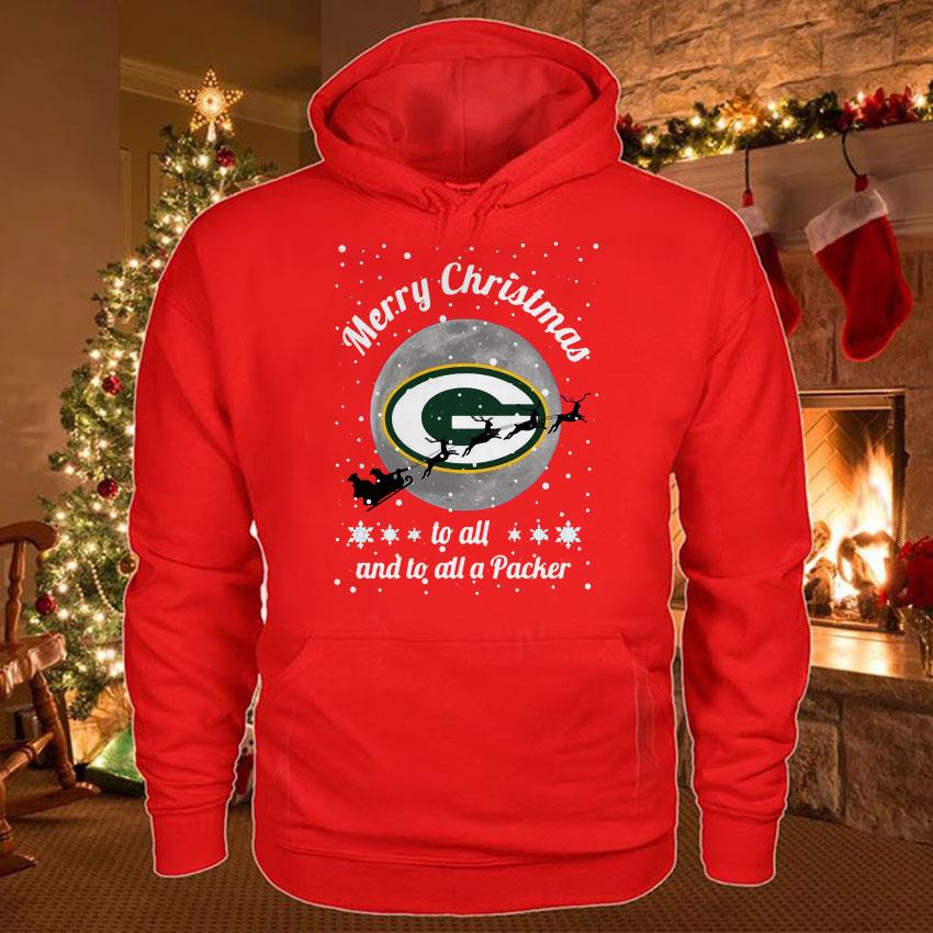 Green Bay Packers Merry Christmas to all and to all a Packer shirt