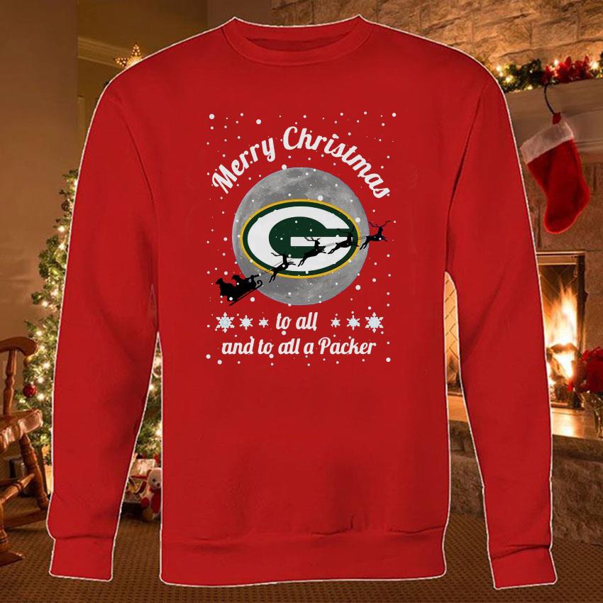 Green Bay Packers Santa hat Christmas T-shirt - Kaiteez