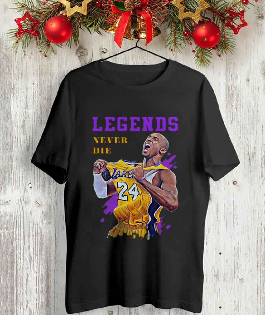 Rip Kobe Bryant Heros Get Remembered But Legends Never Die Shirt