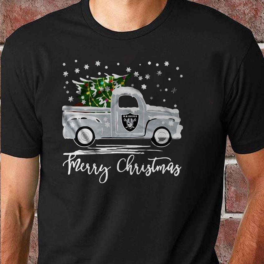 Merry christmas Oakland Raiders truck t-shirt, unisex shirt, hoodie