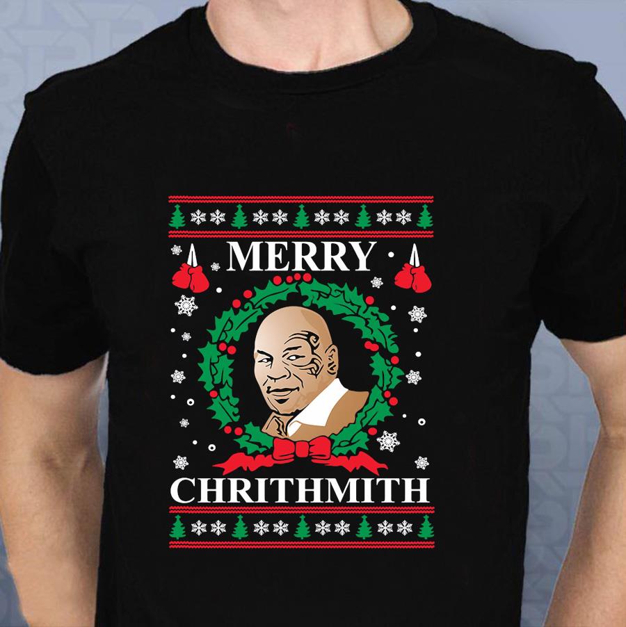 Mike Tyson Merry Chrithmith Ugly Christmas shirt Emilyshirt