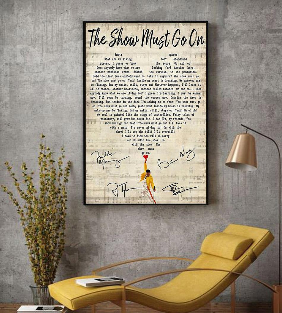 Queen lyrics print