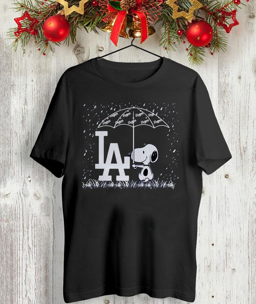Snoopy Los Angeles Dodgers raining t-shirt, unisex shirt, longsleeve