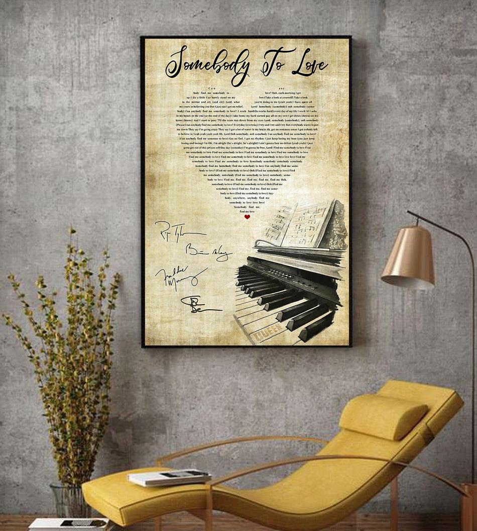 Love of my life lyrics heart shape poster - Emilyshirt American