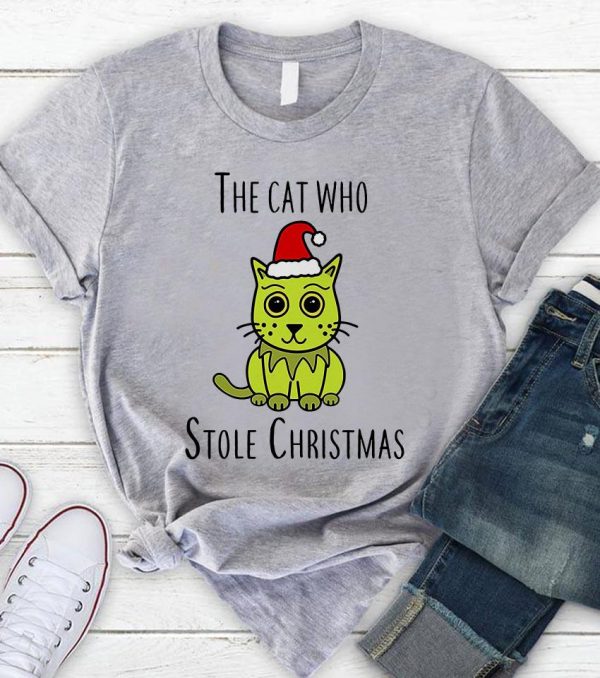 cat christmas t shirt uk