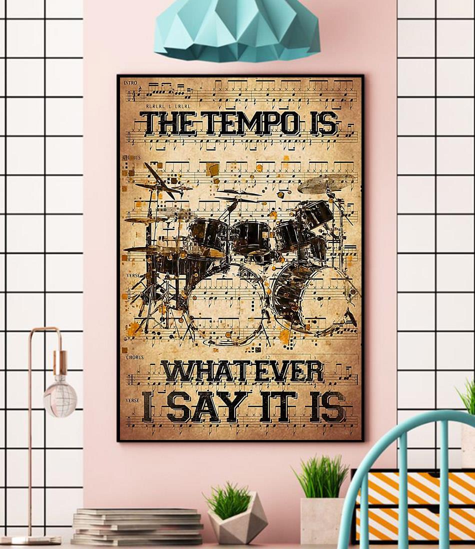 The tempo is whatever i say it is dictionary drumner canvas wall