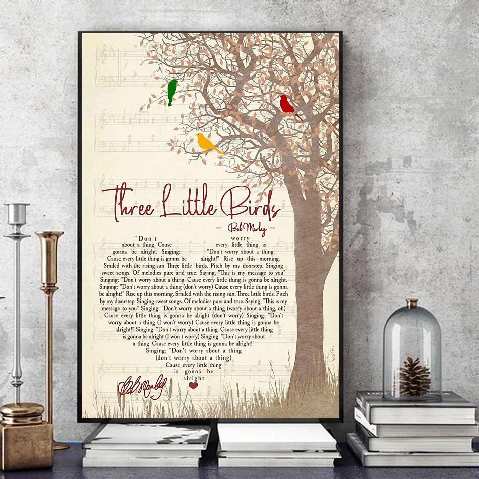 Bob Marley Lyrics Wall Art for Sale