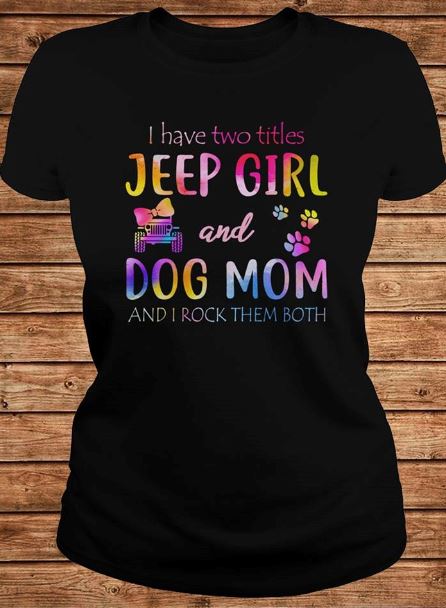 Womens Dog Jeep Mom T-Shirt