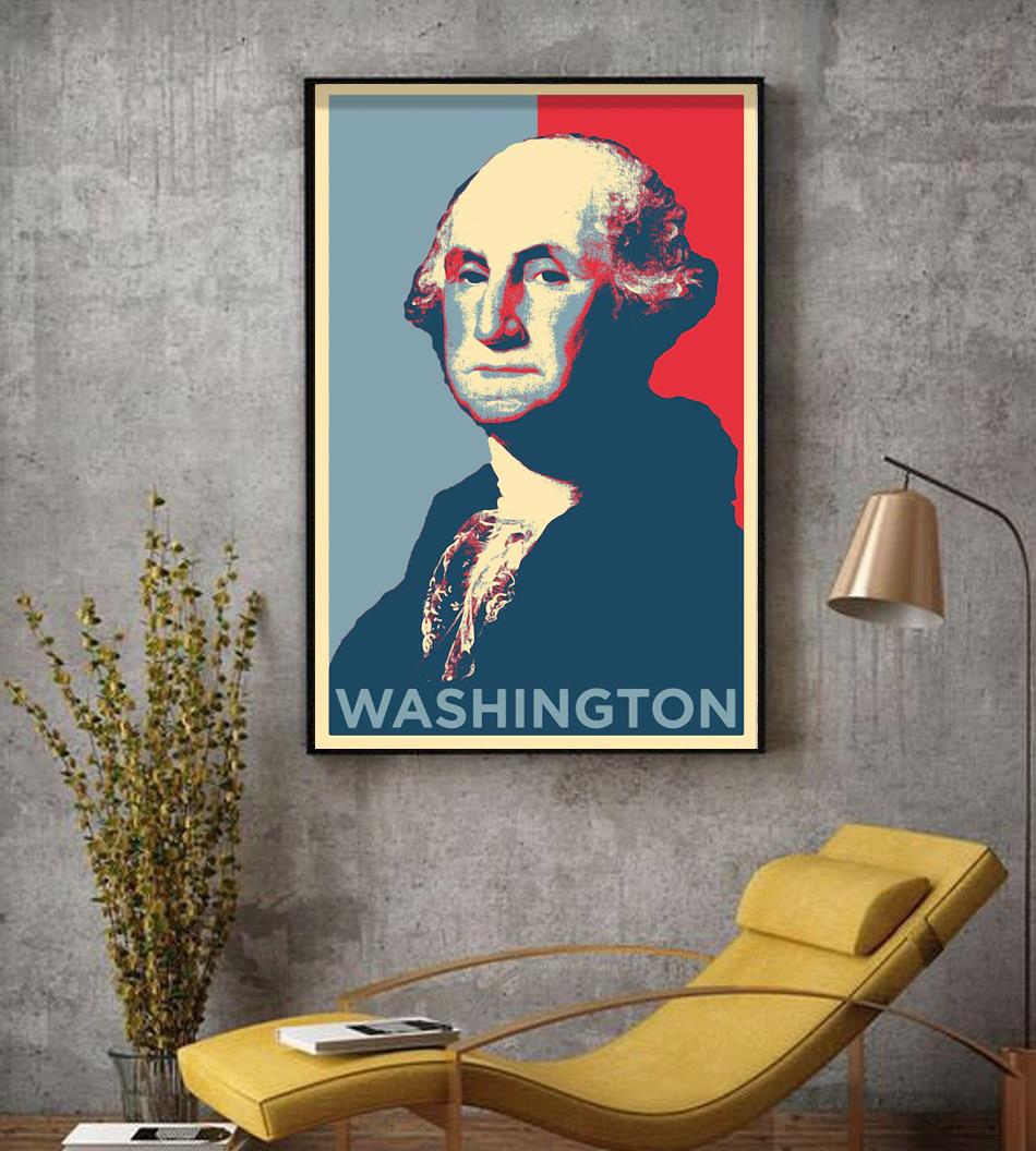 Washington president original art poster decor
