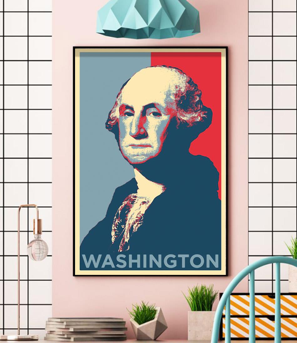 Washington president original art poster wall
