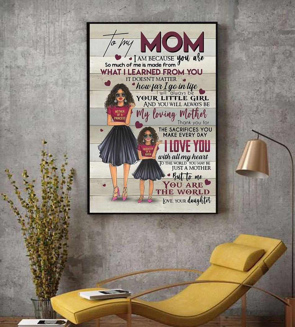 To My Mom Wall Hanging, Mother's Day Gift, Mom Wall Art, Gift for