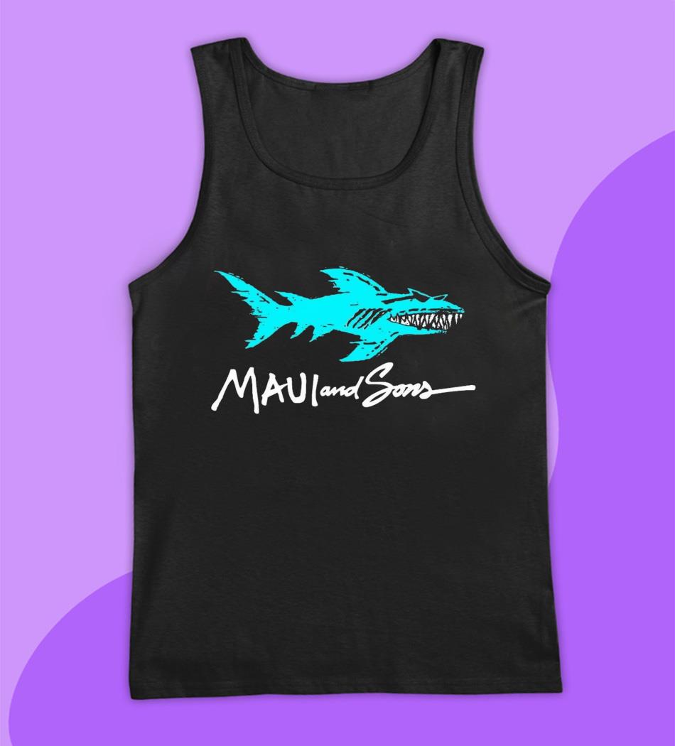 maui and sons shark shirt