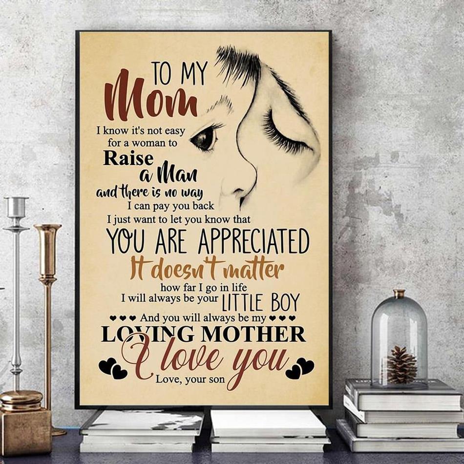 Mom You are shops loved Canvas Art